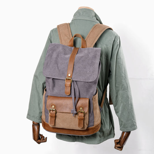 Mixed Color Canvas Daypack