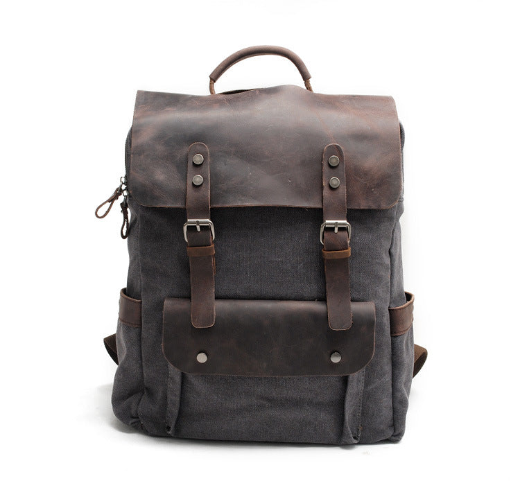 Canvas Leather Daypack