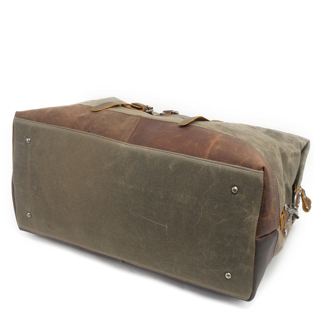 Durable Waxed Canvas Duffle Bag for Men