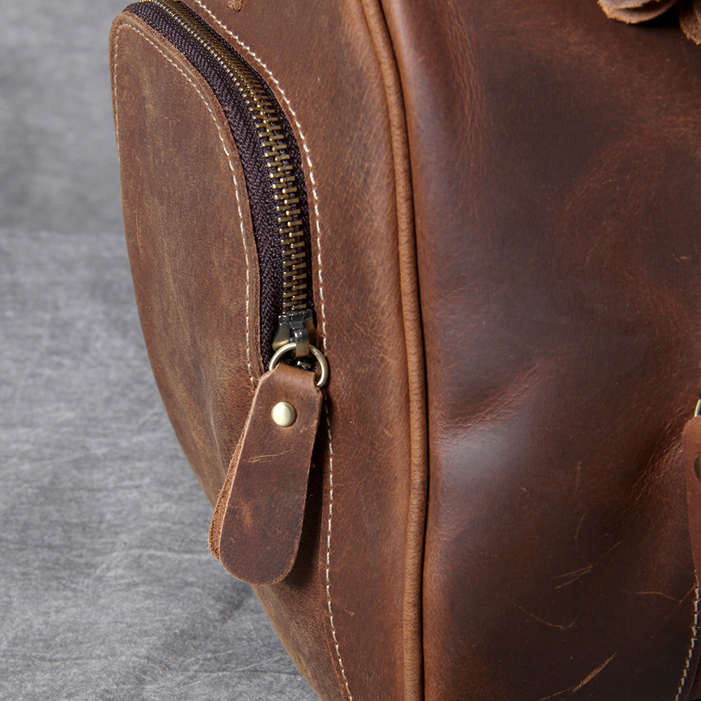 Retro Leather Weekend Bag