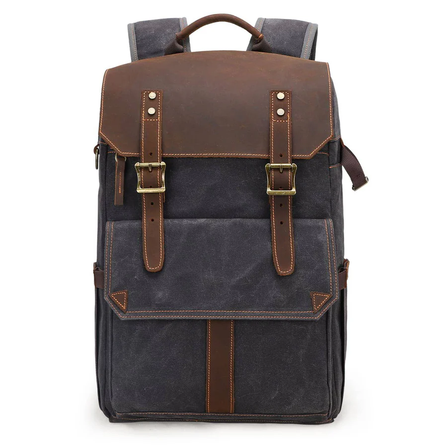 Waxed Canvas Camera Bag