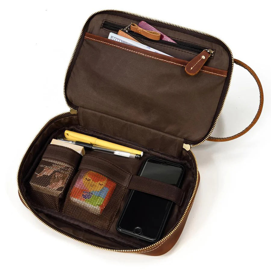 Genuine Leather Dopp kit
