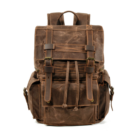 Waxed Drawstring Backpack