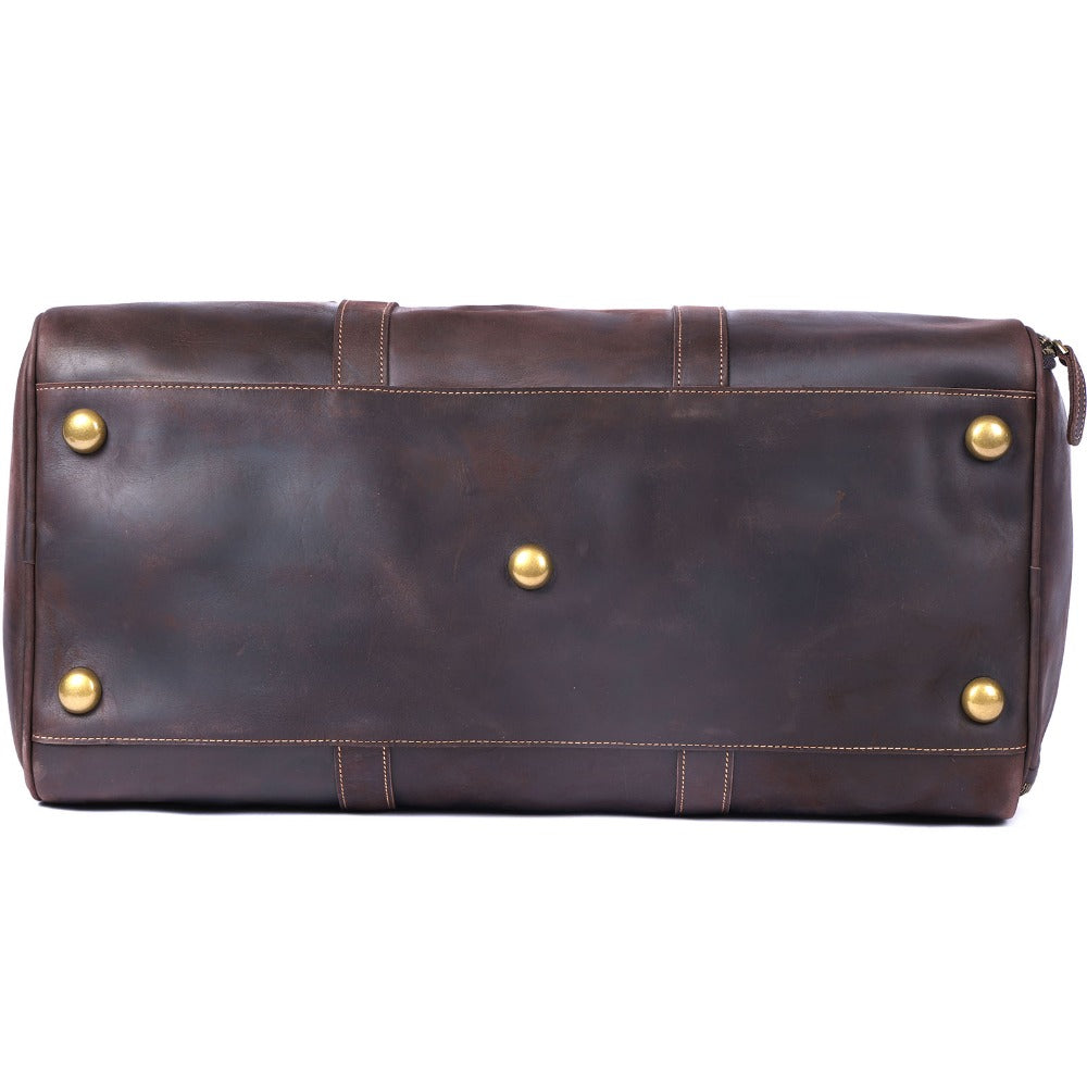 2 Size Retro Leather Traveling Bag