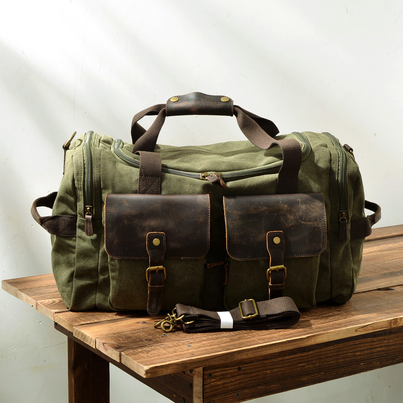 Wash Canvas Duffle Bag Large Capacity
