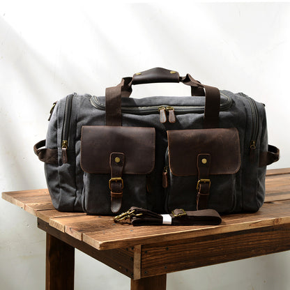 Wash Canvas Duffle Bag Large Capacity