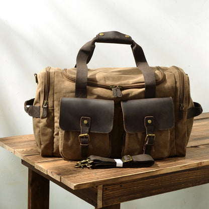 Wash Canvas Duffle Bag Large Capacity