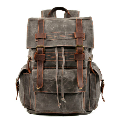 Waxed Drawstring Backpack