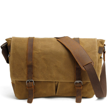 Waxed Canvas Crossbody Bag