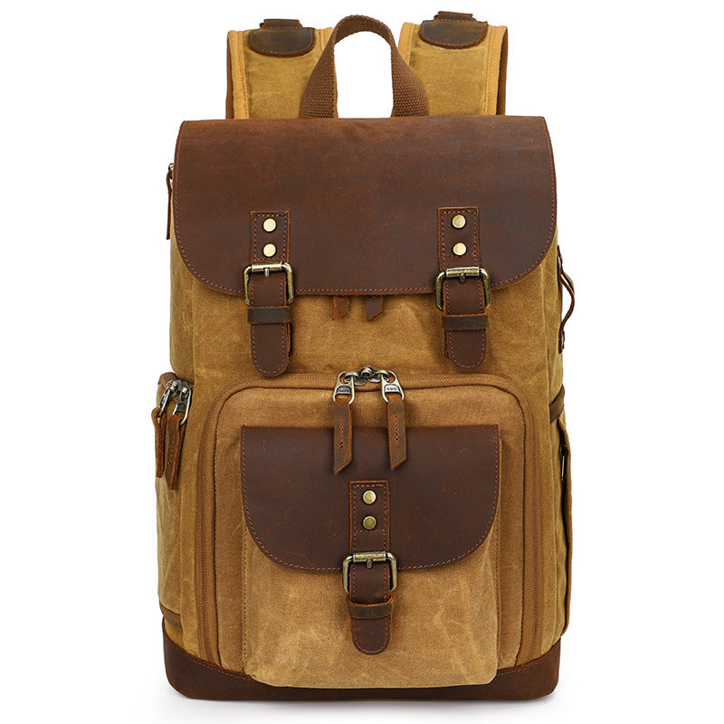 Vintage Canvas Backpack for Camera