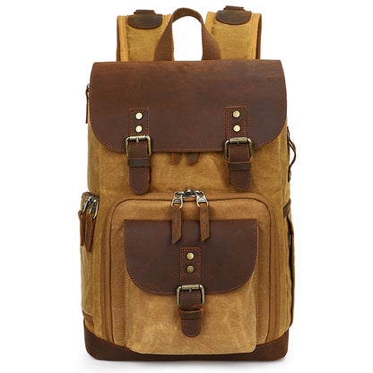 Vintage Canvas Backpack for Camera