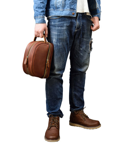 Genuine Leather Dopp kit