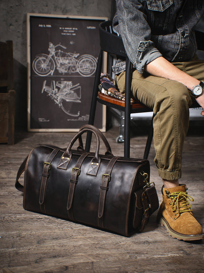 Classical Leather Duffle Bag