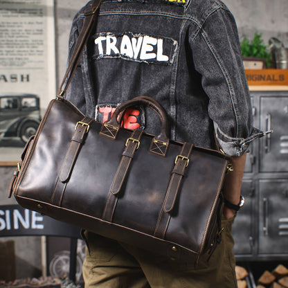 Classical Leather Duffle Bag