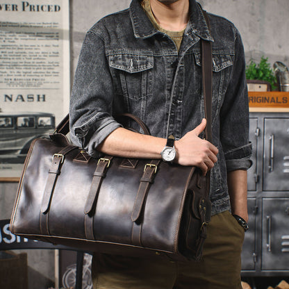 Classical Leather Duffle Bag