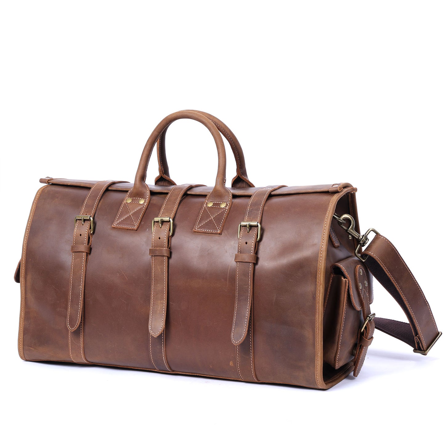 Classical Leather Duffle Bag