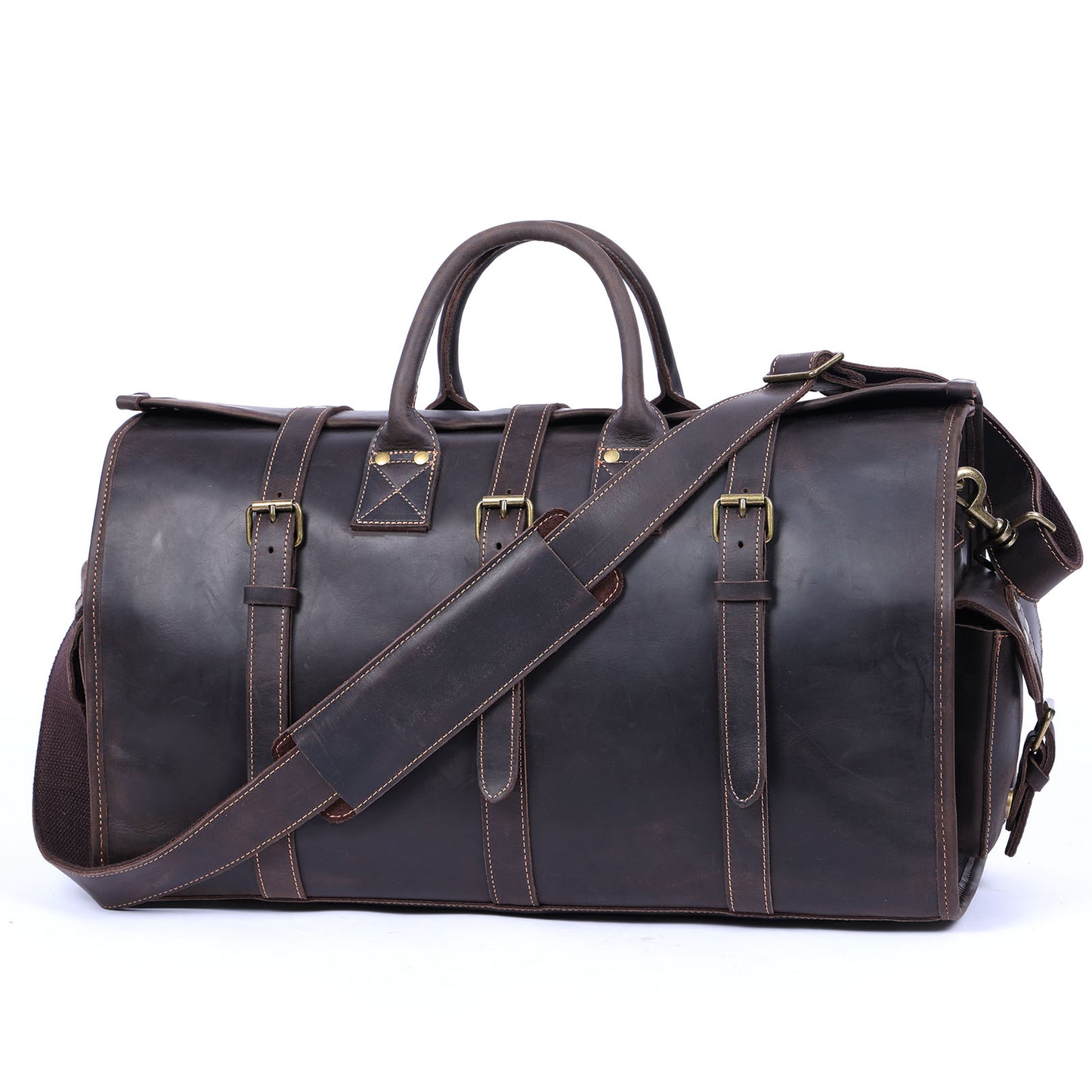 Classical Leather Duffle Bag
