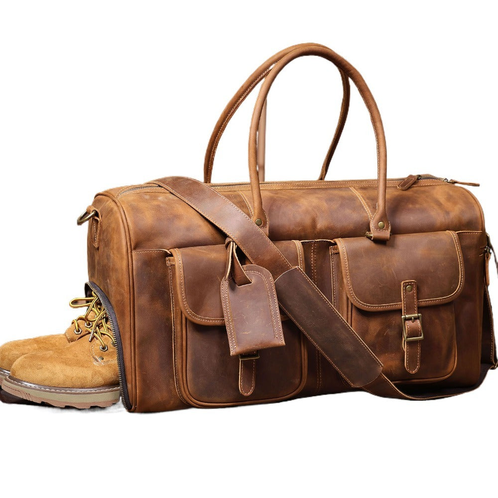 Big Size Leather Duffle Bag