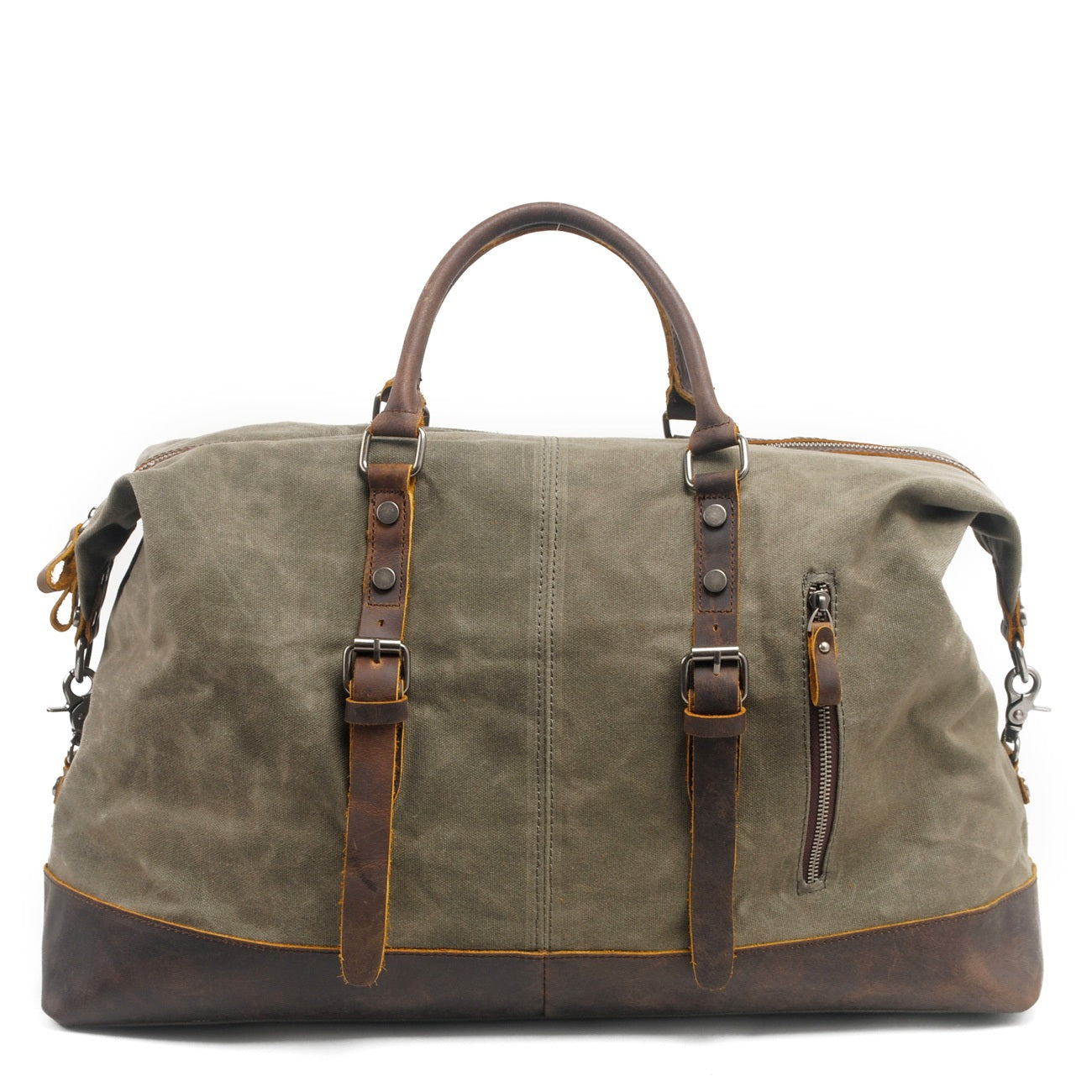 Durable Waxed Canvas Duffle Bag for Men