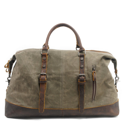Durable Waxed Canvas Duffle Bag for Men