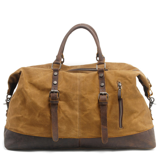 Durable Waxed Canvas Duffle Bag for Men