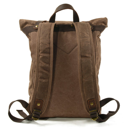 Men's Roll Top Canvas Backpack