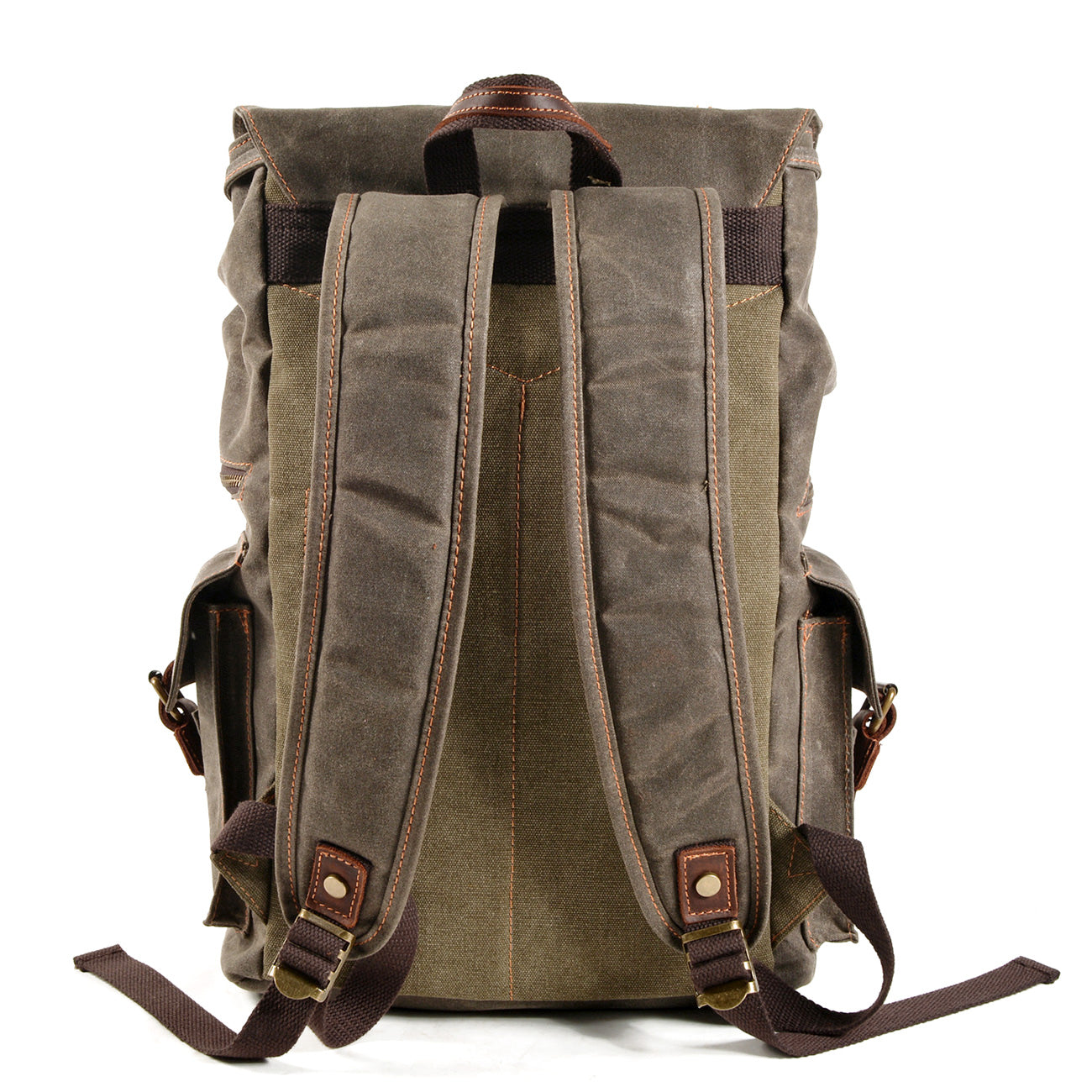 Waxed Drawstring Backpack
