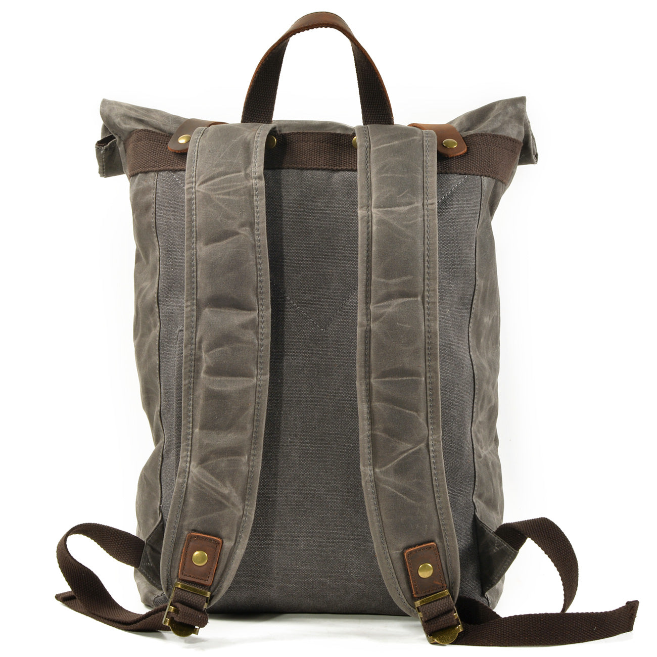 Men's Roll Top Canvas Backpack