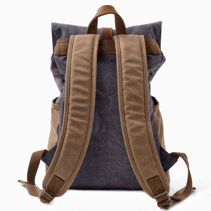 Mixed Color Canvas Daypack