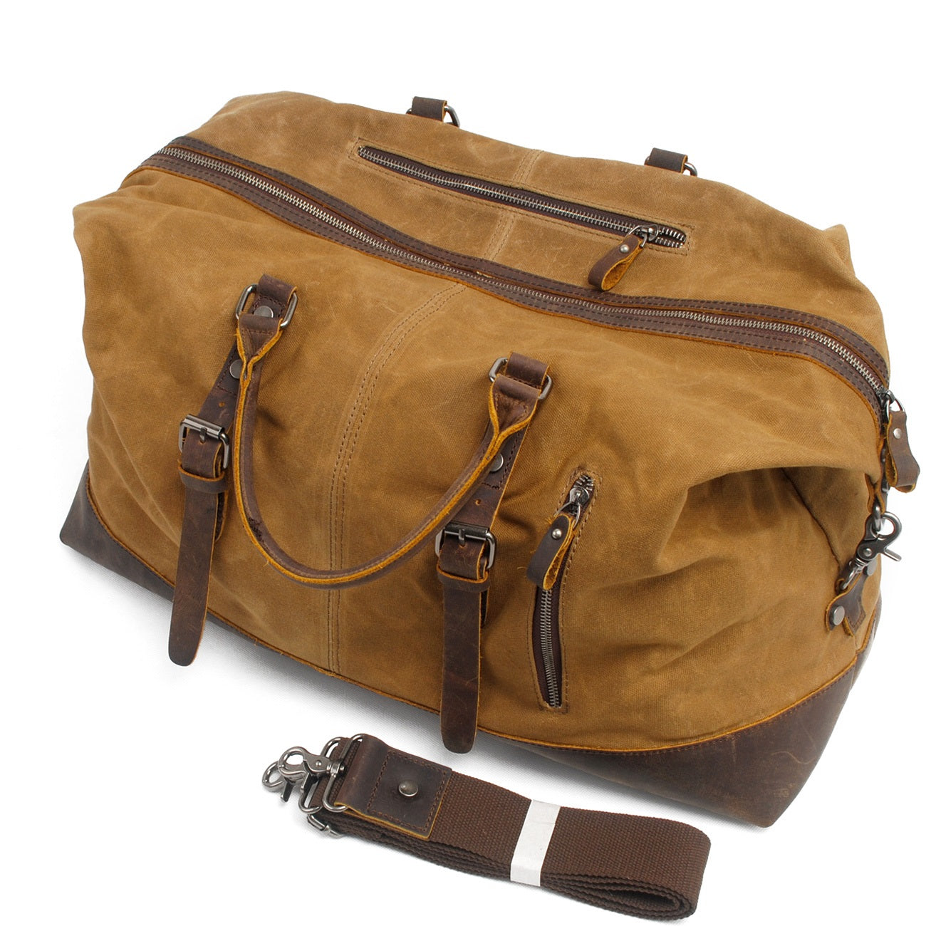 Durable Waxed Canvas Duffle Bag for Men