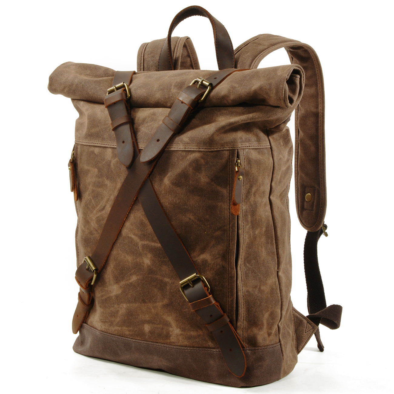 Men's Roll Top Canvas Backpack