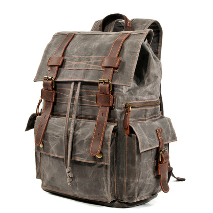 Waxed Drawstring Backpack