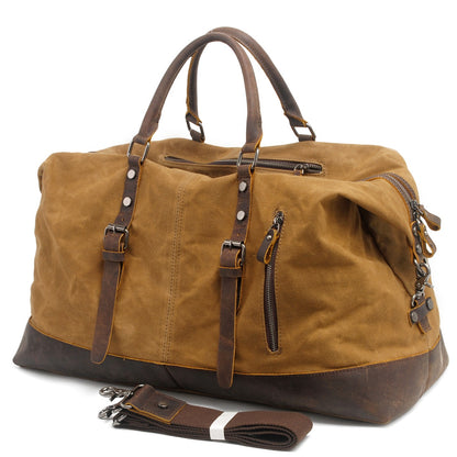 Durable Waxed Canvas Duffle Bag for Men