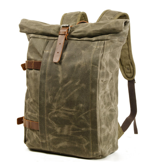 Waxed Backpack Versatile