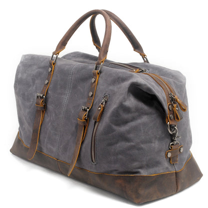 Durable Waxed Canvas Duffle Bag for Men