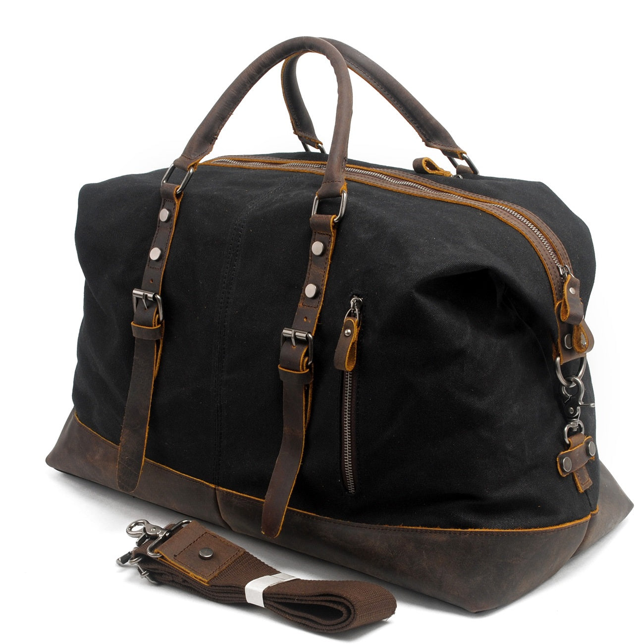 Durable Waxed Canvas Duffle Bag for Men