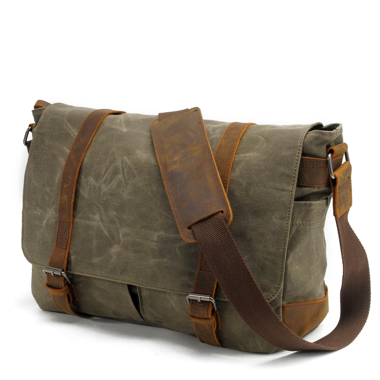 Waxed Canvas Crossbody Bag