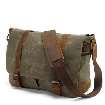 Waxed Canvas Crossbody Bag