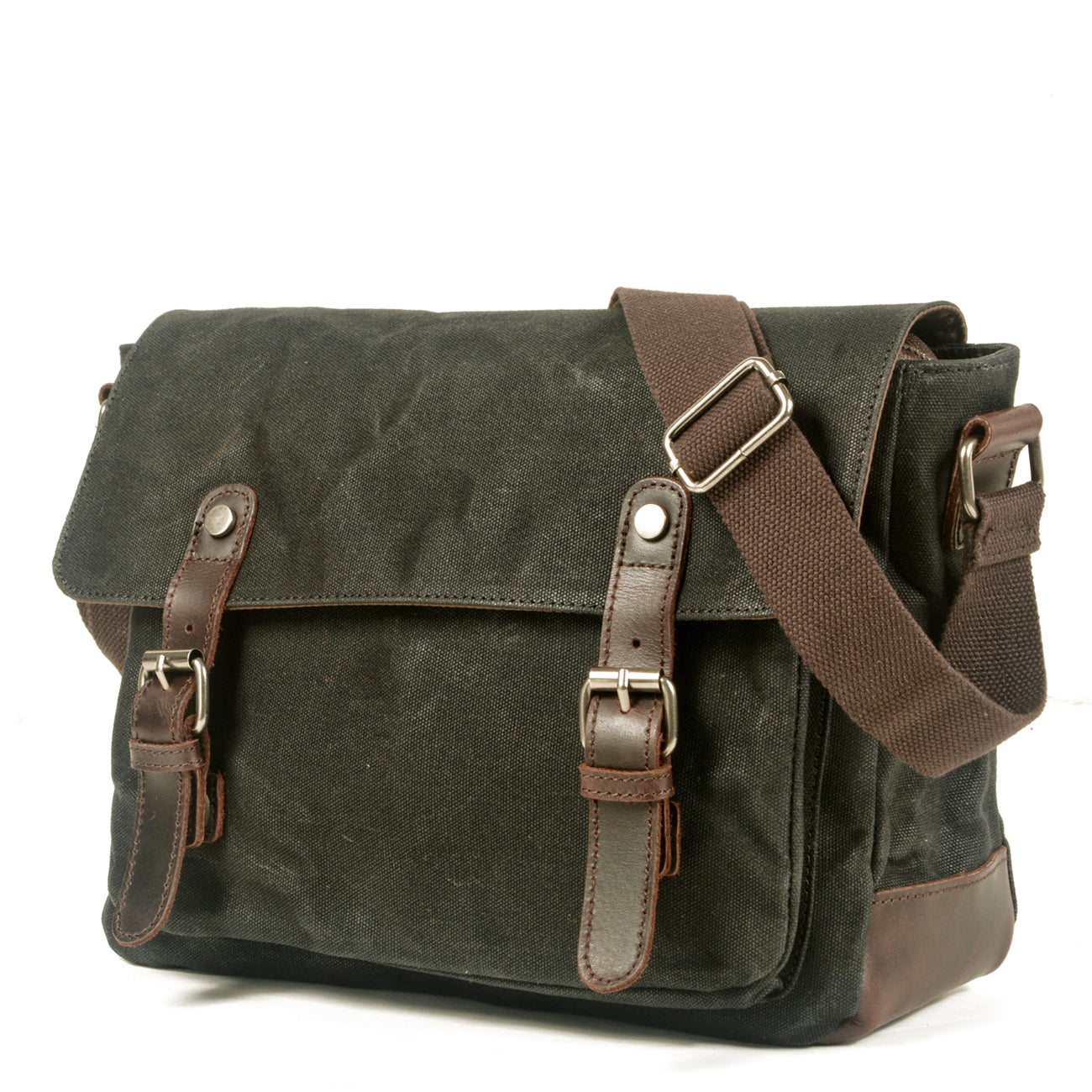 Waxed Messenger Bag for Men