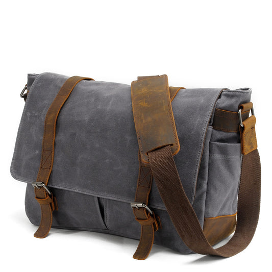 Waxed Canvas Crossbody Bag