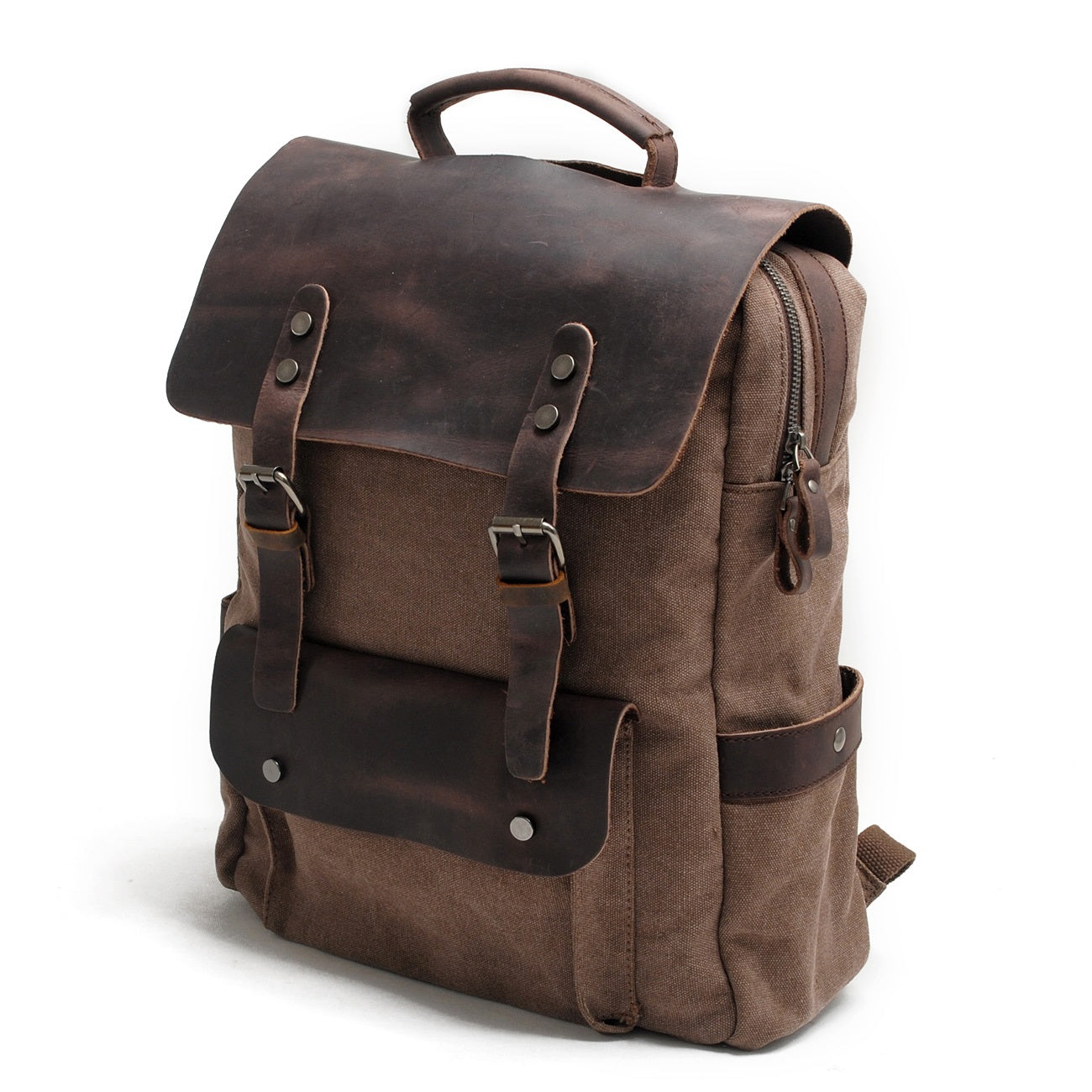 Canvas Leather Daypack