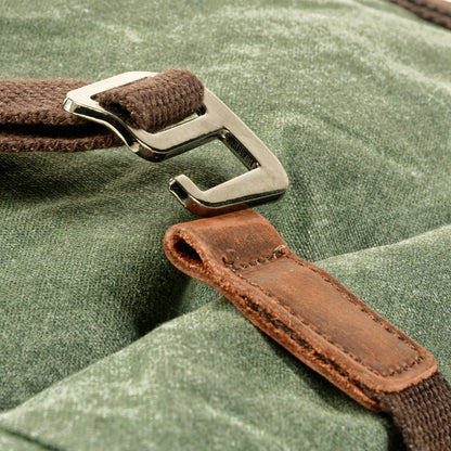 Vintage Canvas Rucksack Roll Top
