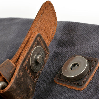 Waxed Messenger Bag for Men