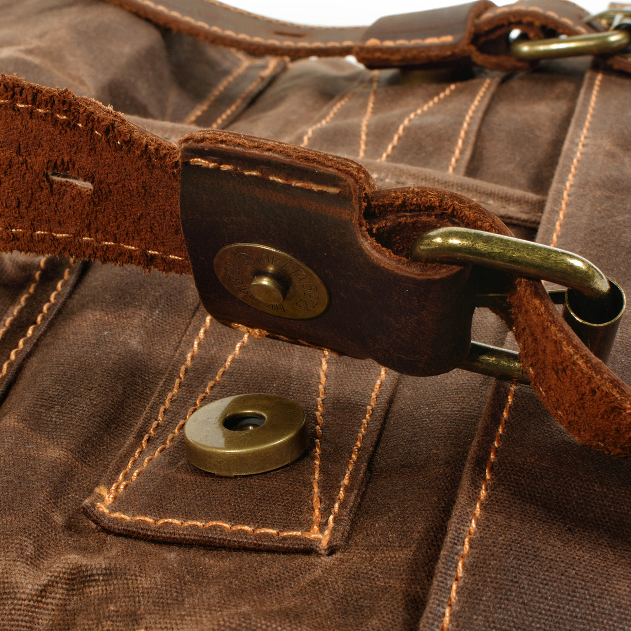 Waxed Drawstring Backpack