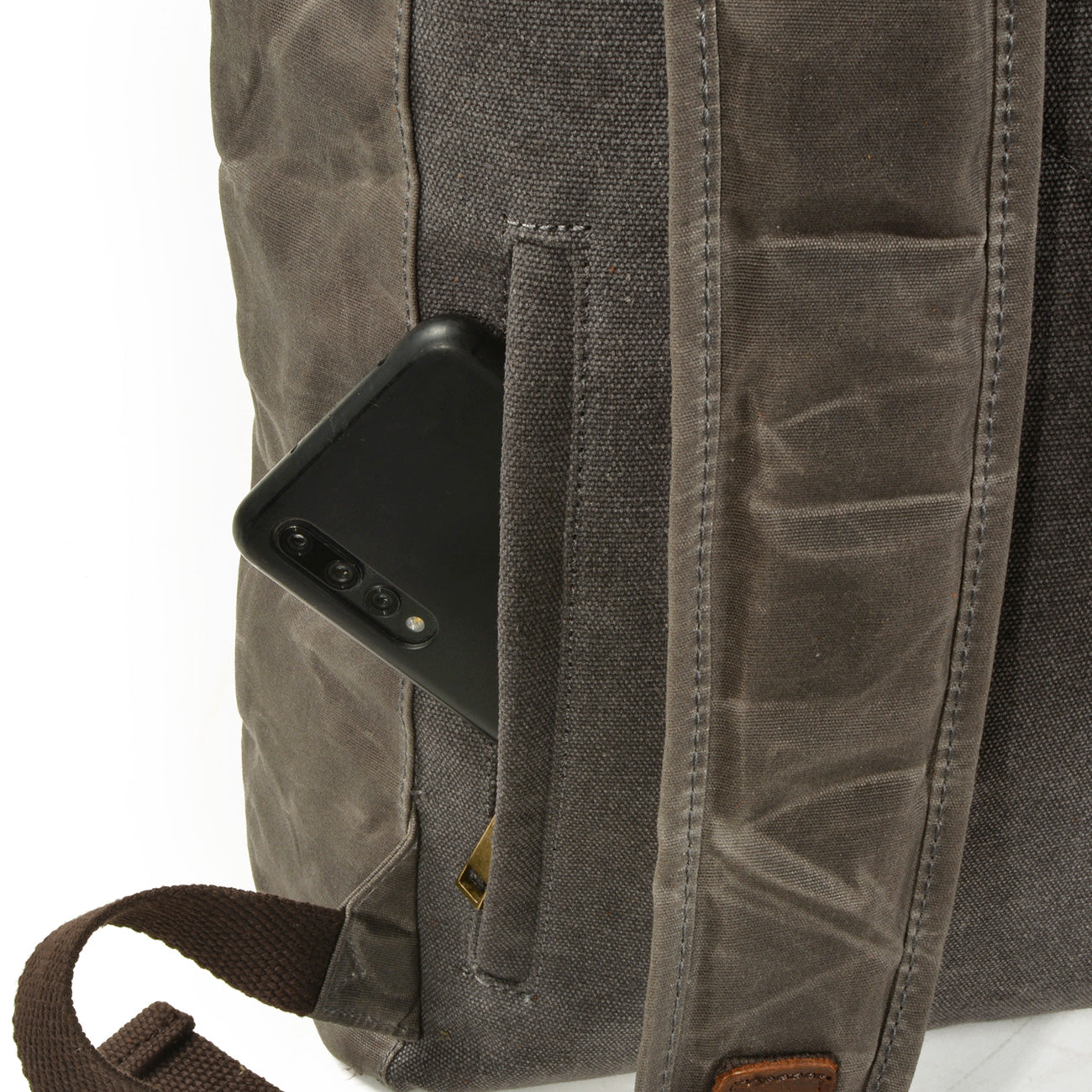 Men's Roll Top Canvas Backpack