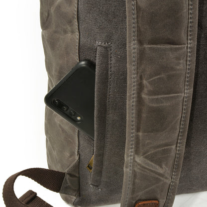 Men's Roll Top Canvas Backpack