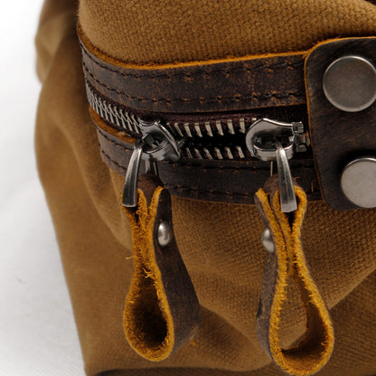 Durable Waxed Canvas Duffle Bag for Men