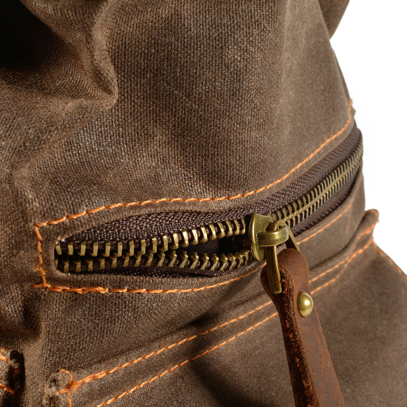 Waxed Drawstring Backpack