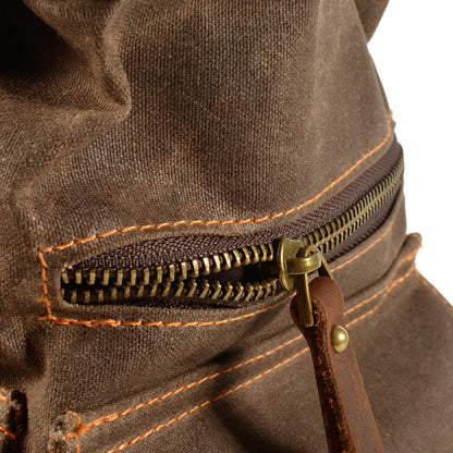 Waxed Drawstring Backpack