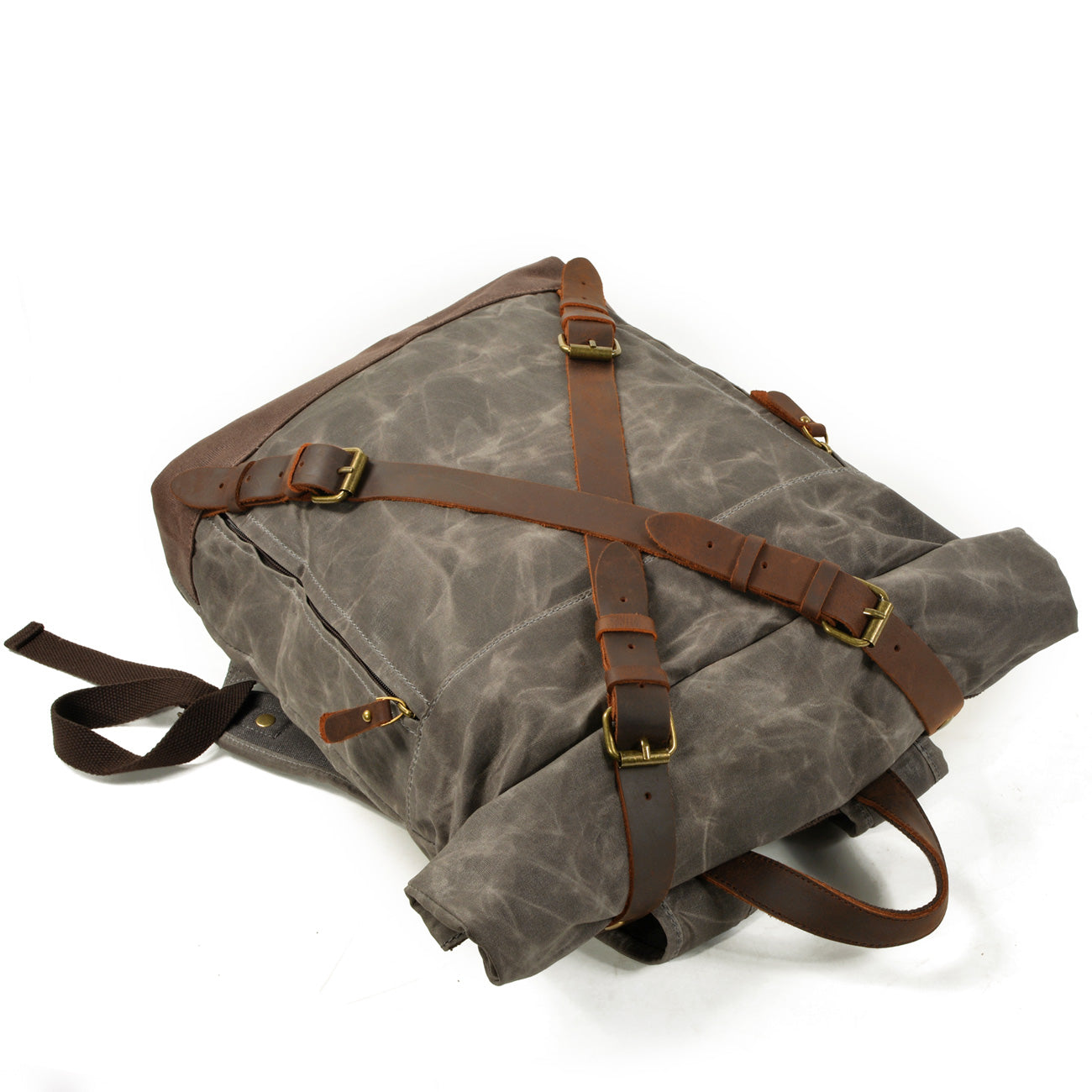 Men's Roll Top Canvas Backpack